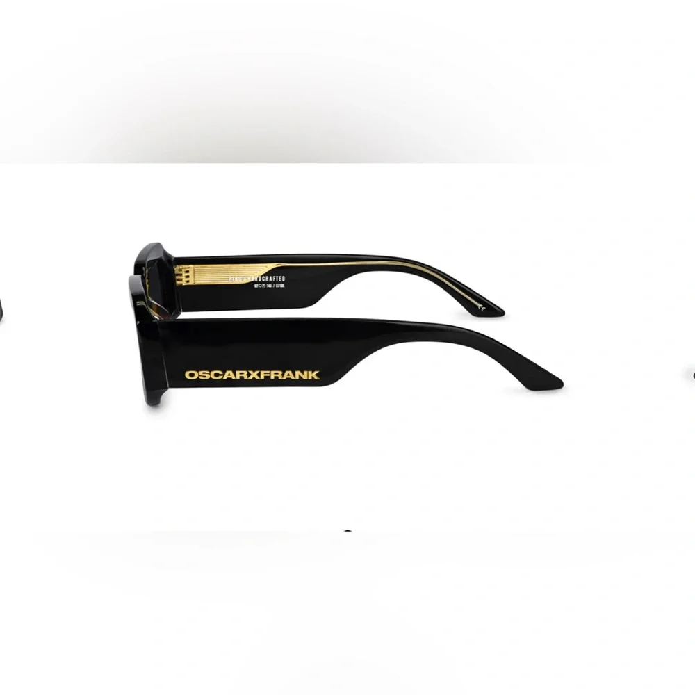 Black Oversized Rectangular Sunglasses